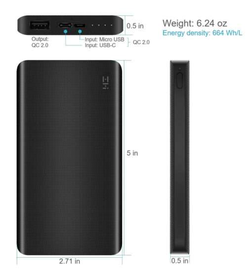 Xiaomi ZMI Power Bank - 10,000mah QC 3.0 - QB810 - Image 3