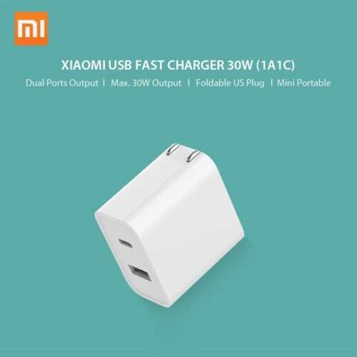 Xiaomi - 30W Dual Type-C Fast Charger - (1A1C)